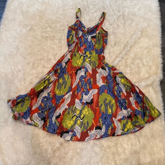 Trashy Diva L'Amour Dress in Crane Print - Size 0 - Picture 4 of 9